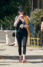 EMMA STONE Heading to Yoga Class in Los Angeles 06/30/2017