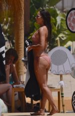 EVA LONGORIA in Bikini on the Beach in Marbella 07/16/2017