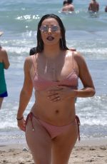 EVA LONGORIA in Bikini on the Beach in Marbella 07/16/2017