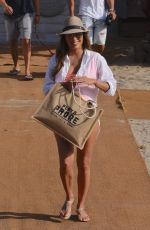 EVA LONGORIA at a Beach Club in Marbella 07/13/2017