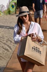 EVA LONGORIA at a Beach Club in Marbella 07/13/2017