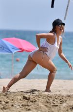 EVA LONGORIA in Bikini at a Beach in Marbella 07/18/2017