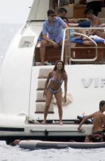 EVA LONGORIA in Bikini at a Yacht in Mallorca 07/23/2017