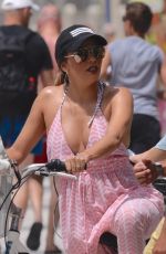 EVA LONGORIA Riding a Bike in Marbella 07/18/2017