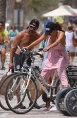 EVA LONGORIA Riding a Bike in Marbella 07/18/2017