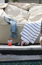 EVA MARCILLE in Bikini at a Pool in South Beach 07/20/2017