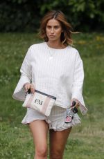 FEARNE MCCANN Arrives at Her Home in Essex 07/08/2017