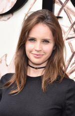 FELICITY JONES at Christian Dior Fashion Show in Paris 07/03/2017