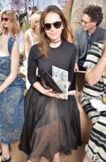 FELICITY JONES at Christian Dior Fashion Show in Paris 07/03/2017