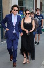FELICITY JONES Out at Haute Couture Paris Fashion Week 07/03/2017