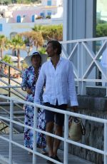 FINA SWAROVSKI and Karl-Heinz Grasser Out in Naples 07/10/2017