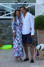 FINA SWAROVSKI and Karl-Heinz Grasser Out in Naples 07/10/2017