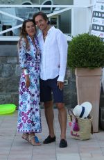 FINA SWAROVSKI and Karl-Heinz Grasser Out in Naples 07/10/2017