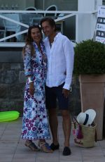 FINA SWAROVSKI and Karl-Heinz Grasser Out in Naples 07/10/2017