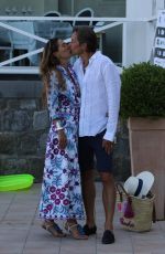 FINA SWAROVSKI and Karl-Heinz Grasser Out in Naples 07/10/2017