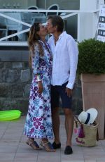 FINA SWAROVSKI and Karl-Heinz Grasser Out in Naples 07/10/2017