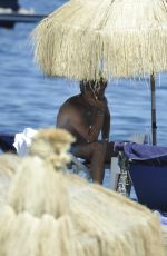 FIONA SWAROVSKI in Bikini at a Beach in Hotel Regina in Ischia 07/10/2017