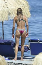 FIONA SWAROVSKI in Bikini at a Beach in Hotel Regina in Ischia 07/10/2017
