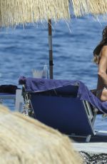 FIONA SWAROVSKI in Bikini at a Beach in Hotel Regina in Ischia 07/10/2017