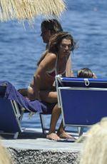 FIONA SWAROVSKI in Bikini at a Beach in Hotel Regina in Ischia 07/10/2017