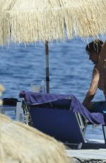 FIONA SWAROVSKI in Bikini at a Beach in Hotel Regina in Ischia 07/10/2017