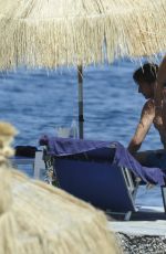 FIONA SWAROVSKI in Bikini at a Beach in Hotel Regina in Ischia 07/10/2017