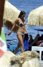 FIONA SWAROVSKI in Bikini at a Beach in Hotel Regina in Ischia 07/10/2017