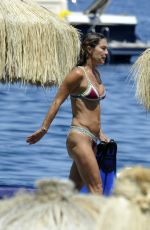 FIONA SWAROVSKI in Bikini at a Beach in Hotel Regina in Ischia 07/10/2017