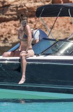 GARBINE MUGURUZA in Bikini at a Boat in Ibiza 06/08/2017