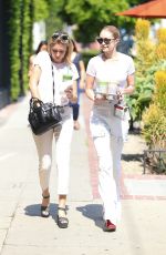 GIGI and MARIELLE HADID Leaves Alfred Tea in Los Angeles 07/05/2017