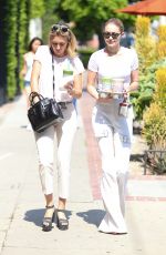 GIGI and MARIELLE HADID Leaves Alfred Tea in Los Angeles 07/05/2017