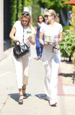 GIGI and MARIELLE HADID Leaves Alfred Tea in Los Angeles 07/05/2017