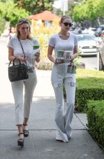 GIGI and MARIELLE HADID Leaves Alfred Tea in Los Angeles 07/05/2017