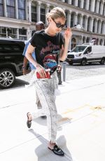GIGI HADID Arrives at Her Apartment in New York 07/17/2017