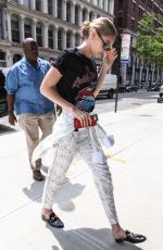 GIGI HADID Arrives at Her Apartment in New York 07/17/2017