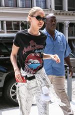 GIGI HADID Arrives at Her Apartment in New York 07/17/2017