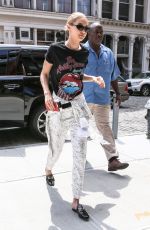 GIGI HADID Arrives at Her Apartment in New York 07/17/2017