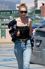 GIGI HADID at a Nail Salon in Beverly Hills 07/12/2017