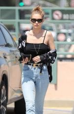 GIGI HADID at a Nail Salon in Beverly Hills 07/12/2017
