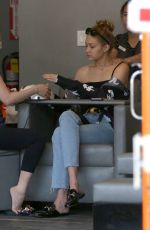 GIGI HADID at a Nail Salon in Beverly Hills 07/12/2017