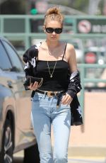 GIGI HADID at a Nail Salon in Beverly Hills 07/12/2017