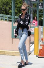 GIGI HADID at a Nail Salon in Beverly Hills 07/12/2017