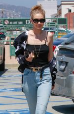 GIGI HADID at a Nail Salon in Beverly Hills 07/12/2017