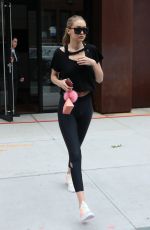 GIGI HADID in Tights Leaves Her Apartment in New York 07/25/2017