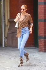 GIGI HADID Leaves Her Apartment in New York 07/18/2017