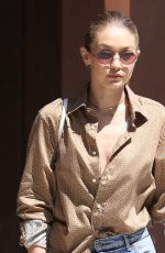 GIGI HADID Leaves Her Apartment in New York 07/18/2017