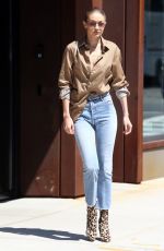 GIGI HADID Leaves Her Apartment in New York 07/18/2017
