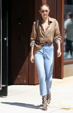 GIGI HADID Leaves Her Apartment in New York 07/18/2017