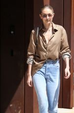 GIGI HADID Leaves Her Apartment in New York 07/18/2017