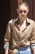 GIGI HADID Leaves Her Apartment in New York 07/18/2017